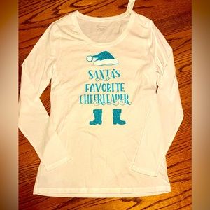 Santas, favorite cheerleader, T-shirt, brand new with tags.